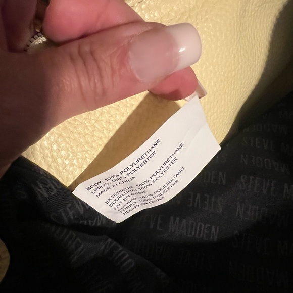 Steve Madden Beige Crossbody in Pastel Yellow with Silver Accents - Picture 4 of 15